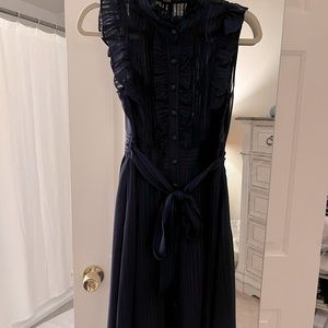 Royal blue ruffle dress